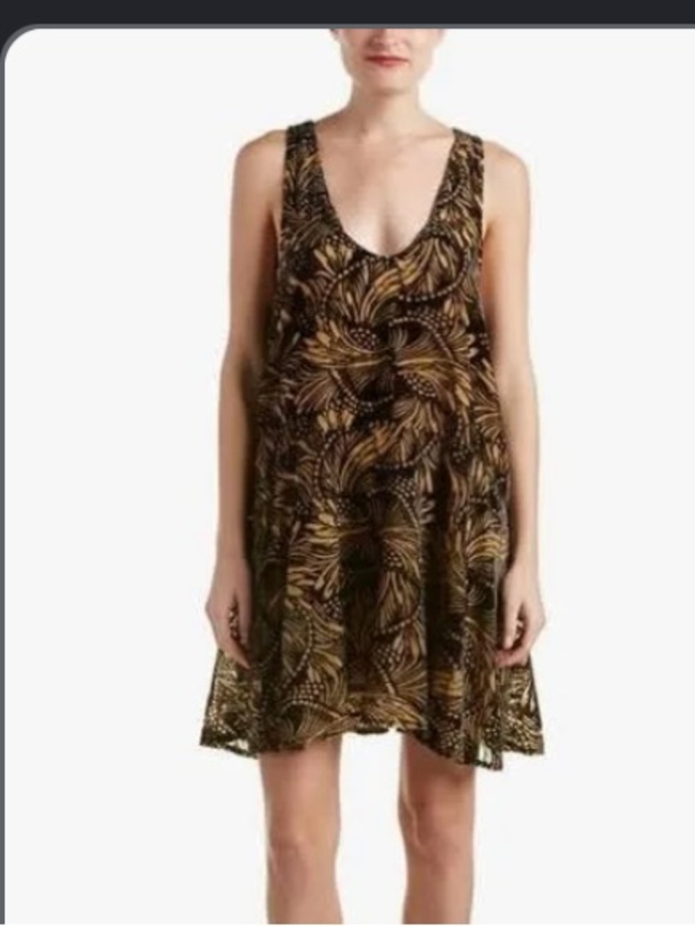 Free People Ellie Burnout Velvet Dress